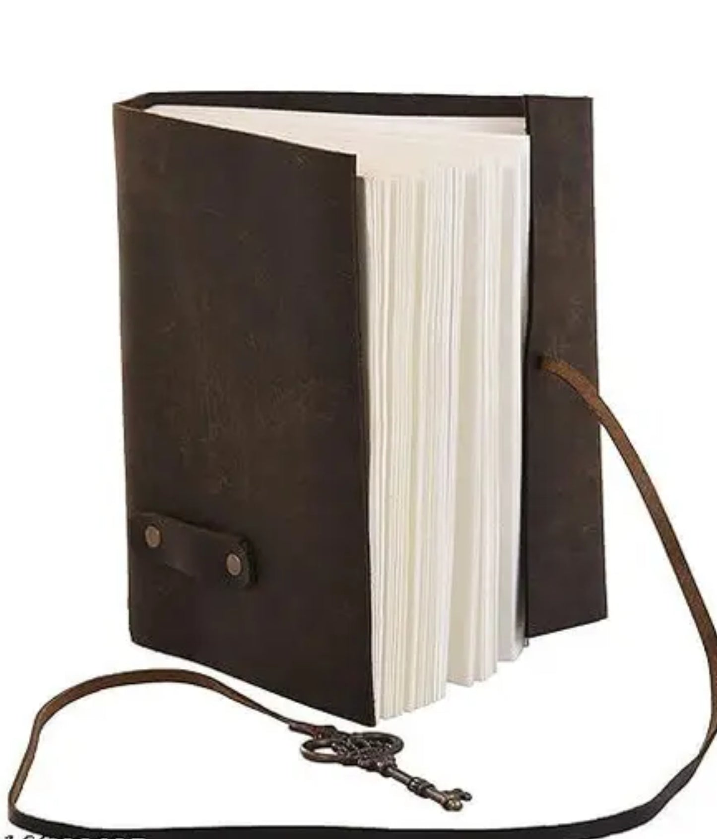 Moon Printed Stylish A5 Leather Diary notebook with Lock Clasp – Unruled Pages for Creativity